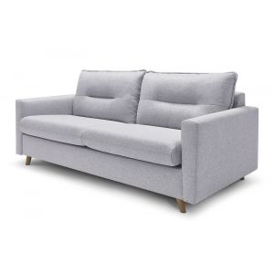 Image de Bobochic Canapé droit convertible SINKI Gris clair