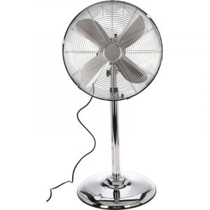 Cromo Ventilateur sur pied - réglable - 60 W - 40 x 40 x 130 cm - Chrome