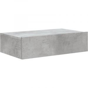 VidaXL Meuble tv avec ?clairage led gris b?ton 60x35x15,5 cm