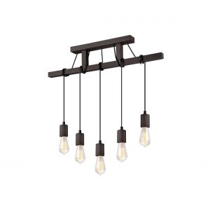 Image de Lustre avec fil LEON 5xE27/60W/230V