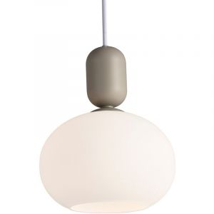 Nordlux Suspension notti, Verrerie, Couleur Gris, E27, H.23.8, IP20 / Intérieur