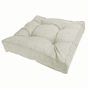 Coussins palettes - POKAR - 50x50 cm - 100% Polypropylène - Intérieur/Extérieur - Beige