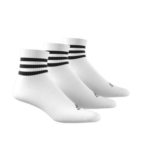 Adidas Chaussettes 3-stripes Cushioned Sportswear Mid-cut Pack De 3 - Blanc/noir, pointure 46-48 - Blanc - Taille 46-48