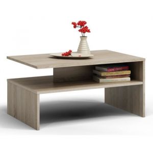 TOP E SHOP Topeshop Table Basse Boston Sonoma Forme Libre 2 Pieds