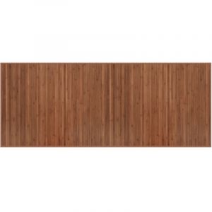 VidaXL Tapis Rectangulaire Marron 80x200 Cm Bambou