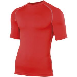 Rhino Base layer sport &agrave; manches courtes - Homme (S/M) (Rouge) - UTRW1277
