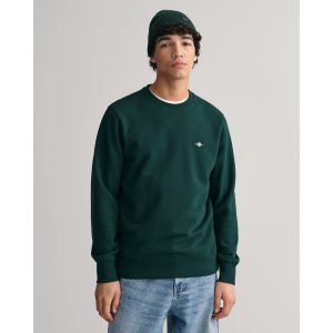 Gant (marque) Men Sweat-shirt ras du cou Shield (L) Vert