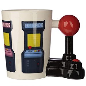 Puckator Mug à anse décorée Game Over Jeu Vidéo Joystick & Arcade