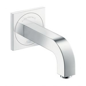 Hansgrohe Citterio Mitigeur lavabo &eacute;lectronique encastr&eacute; mural avec bec 160 mm chrom&eacute;
