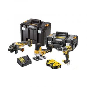 Image de Dewalt Kit 3 Outils XR 18V 5Ah Li-Ion brushless spécial bricolage - DCK329P2T