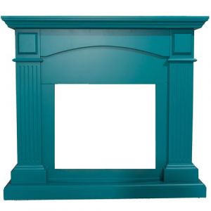 MPC Encadrement de cheminée bleu turquoise c cm 102,2x113,7x28,2 cornice camino cetona turchese - Blu Turchese