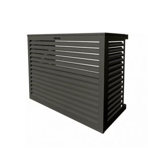 Decoclim Habillage groupe extérieur cache-clim Gris terre d'ombre RAL 7022 Taille S