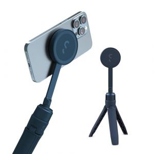 ShiftCam SnapPod magnetische telefoonstatief - magnetische selfiestick - tripod - MagSafe compatible - inclusief magnetische bevestiging - Abyss Blue (blauw)