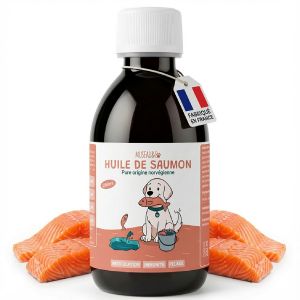 Museau & Co - Huile de saumon - Om&eacute;ga-3 pure Norv&egrave;ge chiens et chats