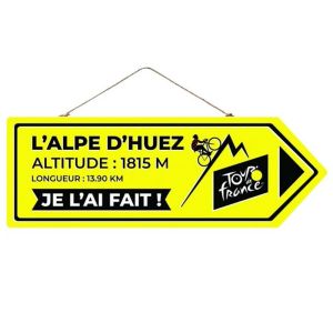 Image de Enesco Décoration Tour de France Jaune en MDF- Hauteur 12 cm x largeur 35 cm