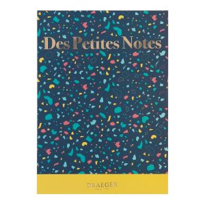 Image de DRAEGER Paris | Bloc-Notes des Petites Notes | Couverture Souple détails dorés | 13 x 18 cm | Ouverture Verticale | 100 Pages détachables | Papier certifié FSC | Idéal pour Bureau, Maison, école