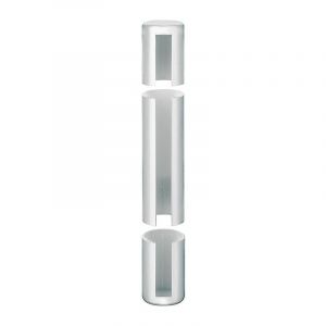 Image de Cyclingcolors 2x Couvre gond cache paumelle fenêtre porte portail Charnière Capuchon Protection Meuble Douille, 20mm blanc longueur 149mm plastique