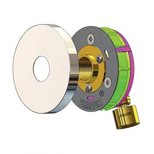 Anquier Sortie cloison starfix Mono per Ø12 glissement - f 1/2 avec rosace