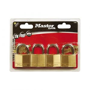 Master Lock 4 cadenas laiton 40mm anse ac 22mm