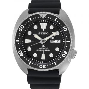 Seiko Bracelet silicone / plastique homme - Montre de plongée Prospex silicone noir - Couleur de la matière:Blanc