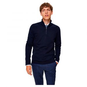 Selected Cardigan Berg XL Navy Blazer / Detail Melange