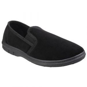 Fleet & Foster John - Chaussons à mémoire de forme - Homme (46 EU) (Noir) - UTFS3817