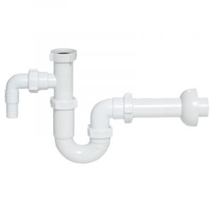 Tycner Siphon Bassin Salle de Bains 32mm Plastique Évier Déchets Entrée Machine Laver