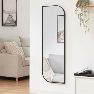 [en.casa] - Miroir mural Tarvindak 120 x 40 cm noir
