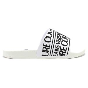 Versace Claquette Couture Homme Blanc