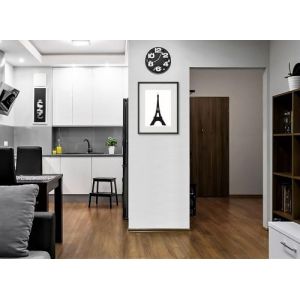 Shot Cadre Photo Tour Eiffel 30x40cm avec P e Partout Tableau Bois Verre (NOIR)