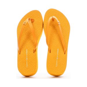 Tommy Hilfiger Femme Monogram Beach Sandal FW0FW07854 Tongs, Orange (Rich Ochre), 38 EU