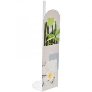 Image de Tendance Support Réserve papier toilette WC en Acrylique déco Honolulu H 47.5 cm