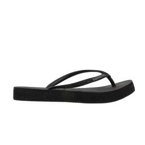 Havaianas Tongs SLIM FLATFORM SPARKLE - Couleur 35 / 36 - Taille Noir