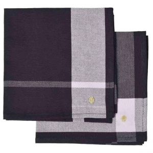Declikdeco Lot de 2 serviettes de table La nonna 45 x 45 - Caviar