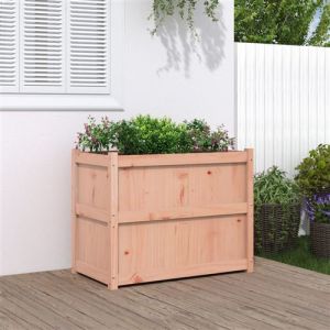VidaXL Jardinière 90x50x70 cm bois massif douglas