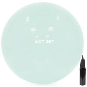 Actiget Ballon De Fitness 65 Cm Pour Exercices De Pilates Et Yoga Avec Pompe, Gymnastique, Menthe