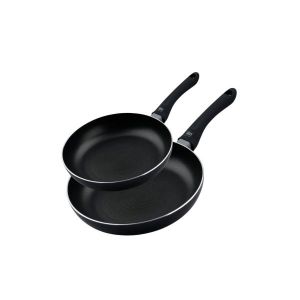 Lot de 2 poêles de cuisine 20 cm et 24 cm fond en nid d'abeille Smart life Elo