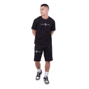 Short avec bande contrastée logotée Project X Paris