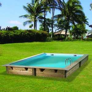 Ubbink Lin&eacute;a 300x300xH126 cm - Piscine octogonale en bois
