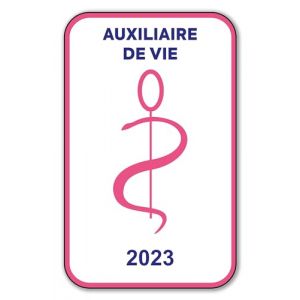 SIGNAL SAFETY Autocollant Sticker - Vignette Caducée 2023 pour Pare Brise en Vitrophanie - V6 Auxiliaire de Vie