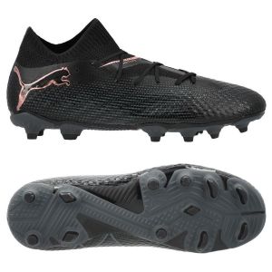 Puma Unisex Youth Future 7 Pro Fg/Ag Jr Soccer Shoes Black White, 29 EU