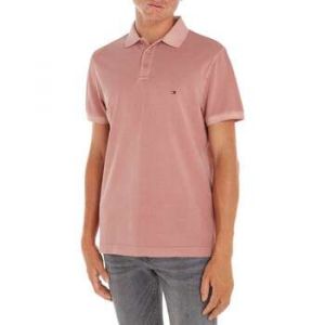 Tommy Hilfiger Polo manches courtes et col boutonné en coton rose