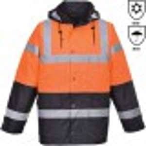 Portwest Parka haute visibilité bicolore matelassée Orange 3XL
