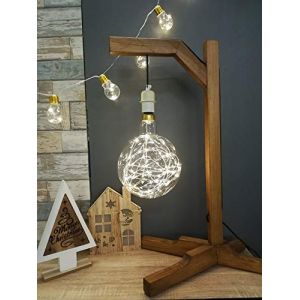 Girard sudron 16024-LED Ampoule Globe G200 Filament Fil Cuivre E27 ES Culot Edison LED Blanc Chaud 1,5 W