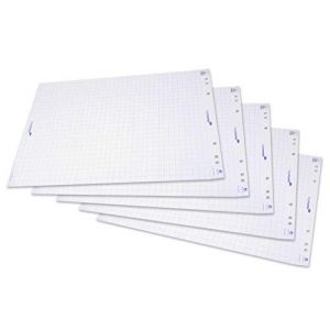 Legamaster 7&ndash;156500 Papier pour chevalet de, 5 blocs, 20 feuilles, &agrave; carreaux