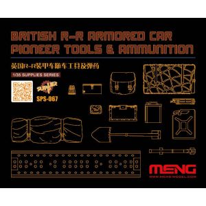 Meng British R-r Armored Car Pioneer Tools & Ammunition - Accessoire Maquette