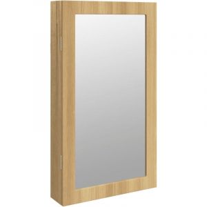 VidaXL Armoire à bijoux avec miroir et éclairage LED mural 353231