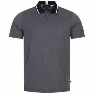 Ted Baker Mini Jacquard Stitch Hommes Polo 261464-DK-BLEU