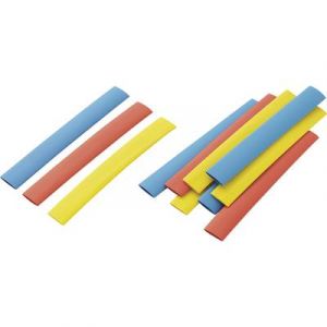 Image de Tru Components Assortiment de gaines thermorétractables multicolore 9.50 mm Taux de rétreint 02:01 542449 RPS8
