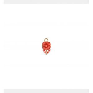 Image de Satellite Pendentif glamour cristal perles de rivière I corail Rouge